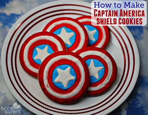 How To Make Captain America Shield Cookies Recipe And Tutorial