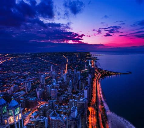 chicago, Sunset wallpaper 10491784 Wallpapers HD / Desktop and Mobile ...