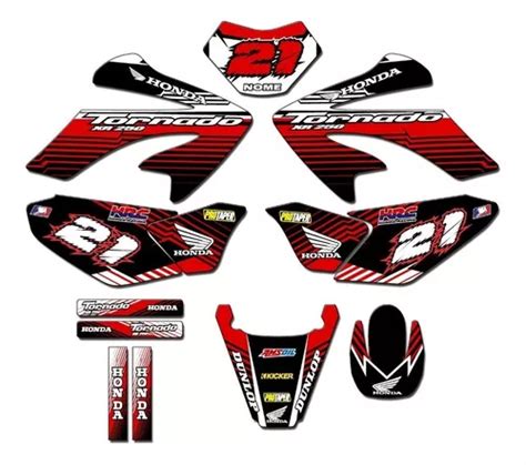 Kit Adesivo Gráfico Para Xr250 Tornado Tor 33 Personalizado