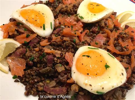 Salade De Lentilles La Truite Fum E La Cuisine D Agn Sla Cuisine D