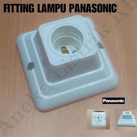 Jual PANASONIC FITTING LAMPU PLAFON SEGI KOTAK NLP52202031 E27 PUTIH