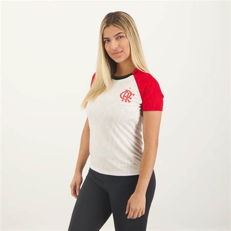 Camisa Flamengo Wince Feminina Branca E Vermelha Futfanatics