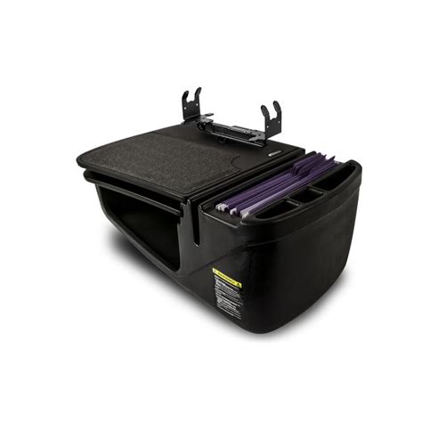 Autoexec Gripmaster Car Desk Black With Printer Stand And Power Inverter