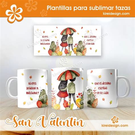 Plantillas Para Sublimar Tazas San Valent N Kireidesign