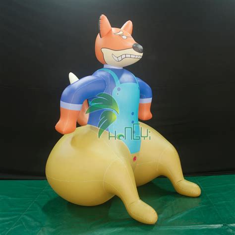 Hongyi Inflatable Toy Animal Custom Inflatable Big Ass Inflatable Fox