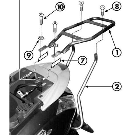 Attacco Posteriore Bauletto Givi Monokey Monolock Piaggio Zip 50