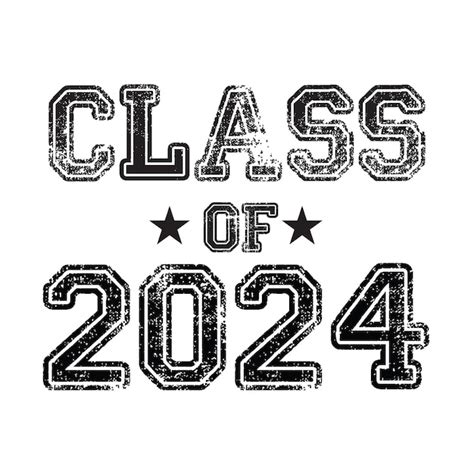 Premium Vector Class Of 2024 T Shirt Design Vector