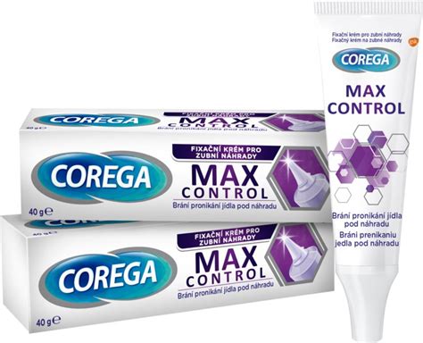 Corega Max Control creme de fixação para prótese dentária notino pt