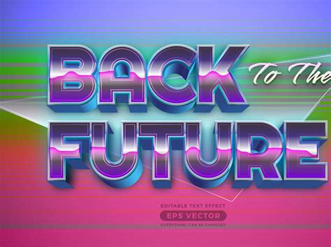 Back To The Future Editable Text Effect Retro Style With Epicpxls