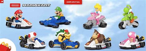 Mario Kart Toys Are Now Available In Us Mcdonalds Happy Meals