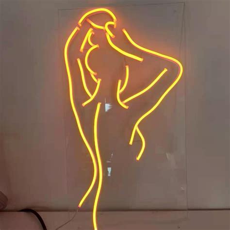 Sexy Woman S Back Custom Neon Lights Sign Figure Etsy