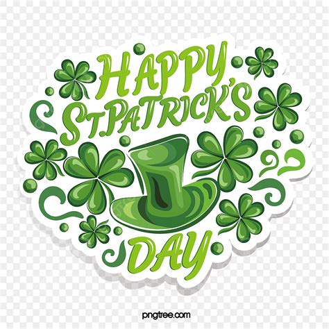 Fresh Shamrock St Patricks Day Green Logo Emblem Patricks Day St Patricks Day Green Png And