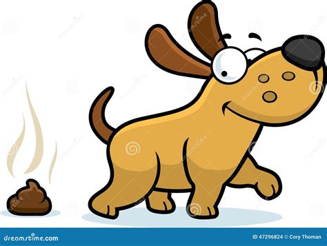 Cartoon Dog Poop stock vector. Illustration of happy - 47296824