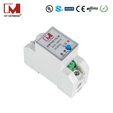 2 Modular 1p Single Phase DIN Rail Electronic Watt Hour Electric Power