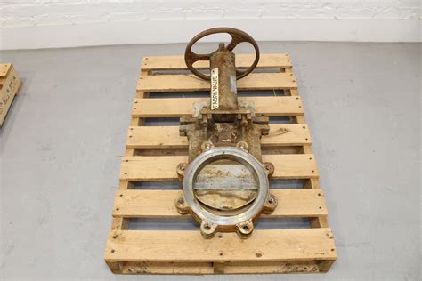 Used Fabri Valve Hand Operated Knife Gate Valve For Sale At