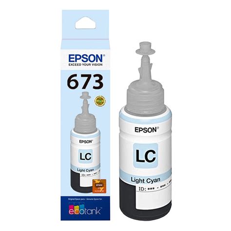 REFIL DE TINTA EPSON T673 CIANO CLARO 70ML