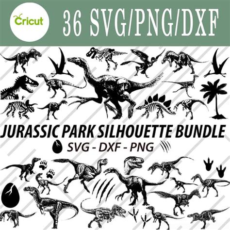 Jurassic Park Svg Jurassic Park Bundle Svg Png Dxf Inspire Uplift