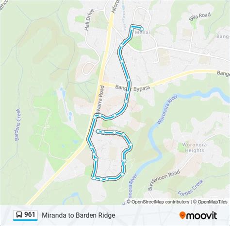 961 Route Schedules Stops Maps Menai Marketplace Updated