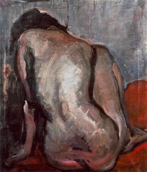 Sitting Nude From The Back 1919 Janos Tornyai WikiArt Org