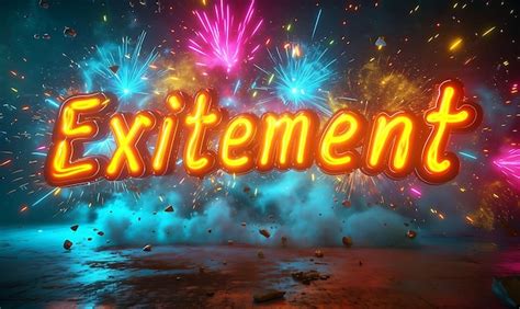 Premium Photo Photo Of Excitement Design With Exploding Effect And