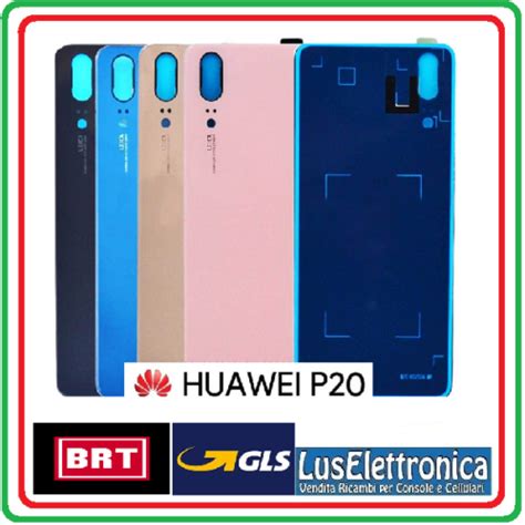 Vetro Posteriore Retro Scocca Huawei P Back Cover Copri Batteria Blu