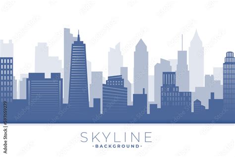 modern skyline buildings background with impressive architecture Stock ...