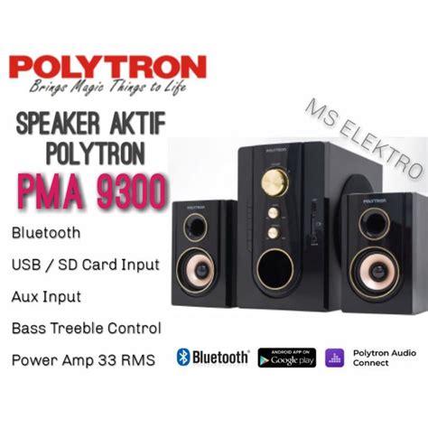 Jual Speaker Aktif Multimedia Polytron PMA 9300 Bluetooth Usb Shopee