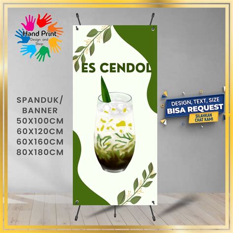 Jual SPANDUK BANNER Minuman Es Cendol Dawet Hijau Minuman Tradisional