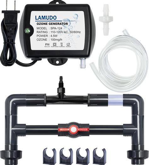 Amazon Lamudo Ozone Venturi Injector Kit With SPA 124 Ozone Generator For Cold Plunge Hot