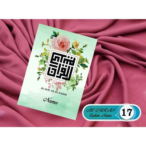 Jual Updatebuku Surabaya Alquran Custom Nama A Shopee Indonesia