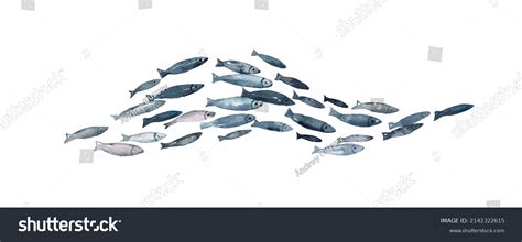 1,763 Fish School Watercolor Images, Stock Photos & Vectors | Shutterstock