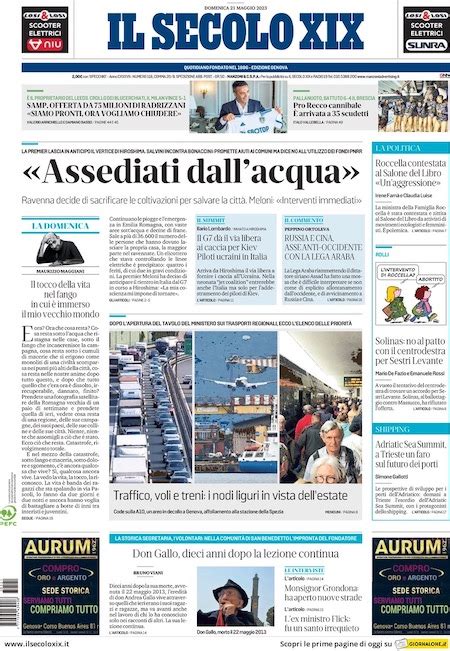 Le Prime Pagine Di Domenica Maggio Il Post