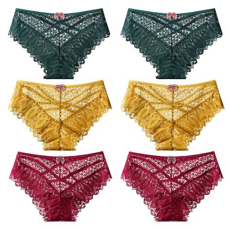 Zxyouping Kit Calcinha Sexy Cintura M Dia De Renda La O Oco Mais Lingerie Feminina Shopee Brasil