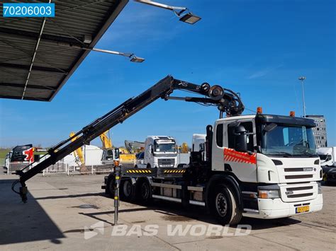 Scania P380 8X2 NL Truck Hiab Crane Kran 3 Pedals Euro 5 Ciężarówka