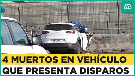 4 personas muertas en el interior de un vehículo Presenta diversos