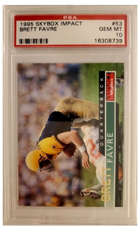 Skybox Impact Brett Favre Card Graded Psa Card Ebay