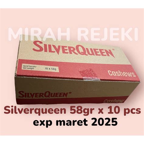 Jual SILVERQUEEN CASHEWS 58gr X 10 Pcs TERMURAH Shopee Indonesia