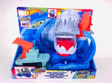 Pista Hot Wheels City Vs Robo Beasts Robo Shark Frenzy Mercado Livre