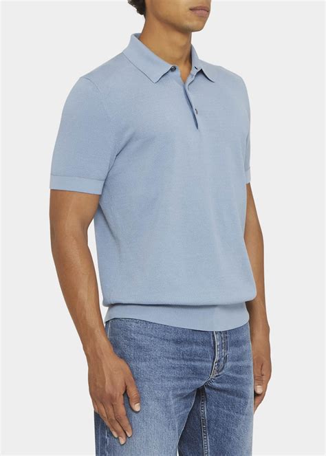 Brioni Men S Sea Island Polo Shirt Bergdorf Goodman