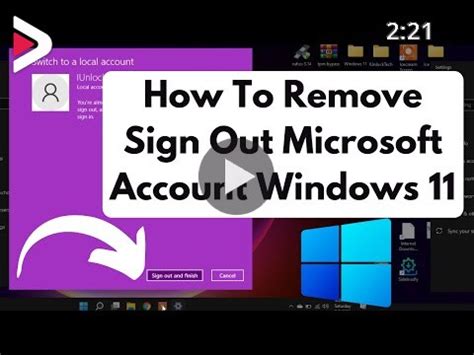 How To Sign Out Microsoft Account In Windows Remove Microsoft