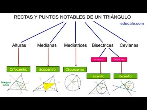 RECTAS Y PUNTOS NOTABLES DE UN TRIÁNGULO Ortocentro baricentro