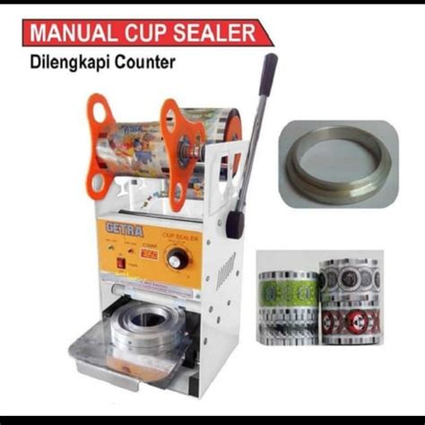 Jual Gea Getra Et D S Manual Cup Sealer With Counter Mesin Penyegel