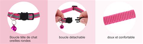 Sospiro Collier De Chat Pi Ces Collier Anti Tranglement Pour Chat