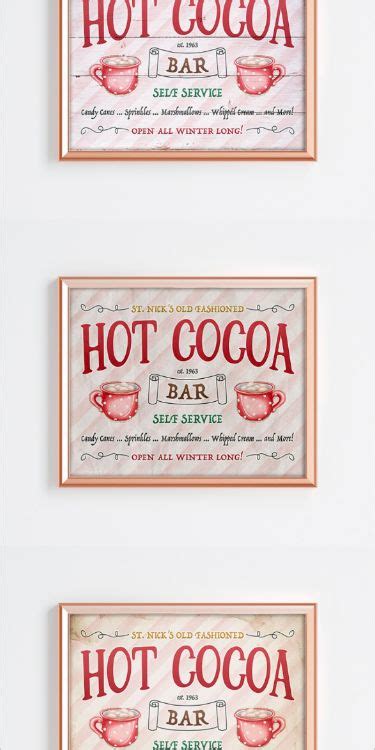 Free Printable Hot Cocoa Sign The Cottage Market In Hot Cocoa