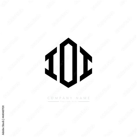 IOI letter logo design with polygon shape. IOI polygon logo monogram ...