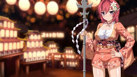 Redhead Ecchi Anime Girls Sakura Spirit Purple Eyes 1920x1080 Wallpaper Wallhaven Cc