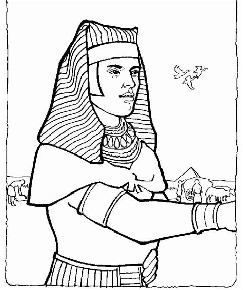 Joseph Egypt Bible Coloring Page - Free Printable Coloring Pages for Kids