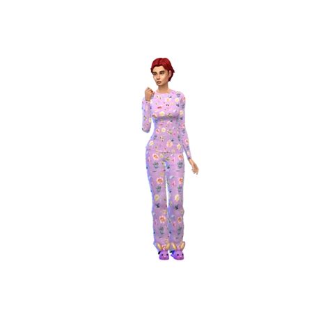 Floral Pj Set The Sims 4 Create A Sim Curseforge