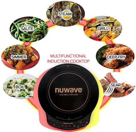 Nuwave Precision Induction Cooktop Gold Portable Induction Cooktop With 10 5 Inch Healthy