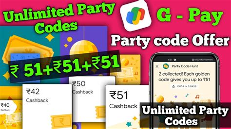 G Pay Party Codes Unlimited Trick Gpay Earn Per Party Code How